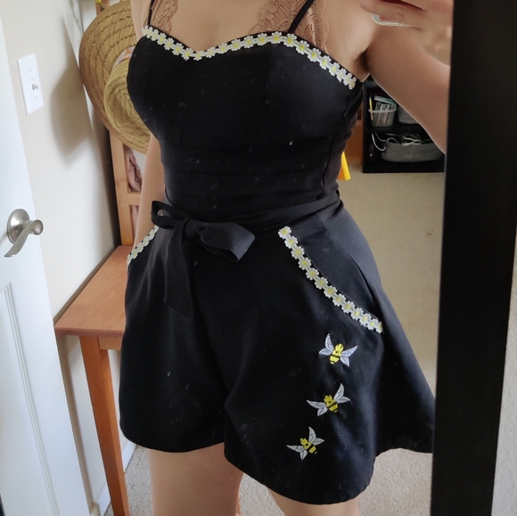 Honey Bee Black Playsuit/ Romper - Picture 4 of 5